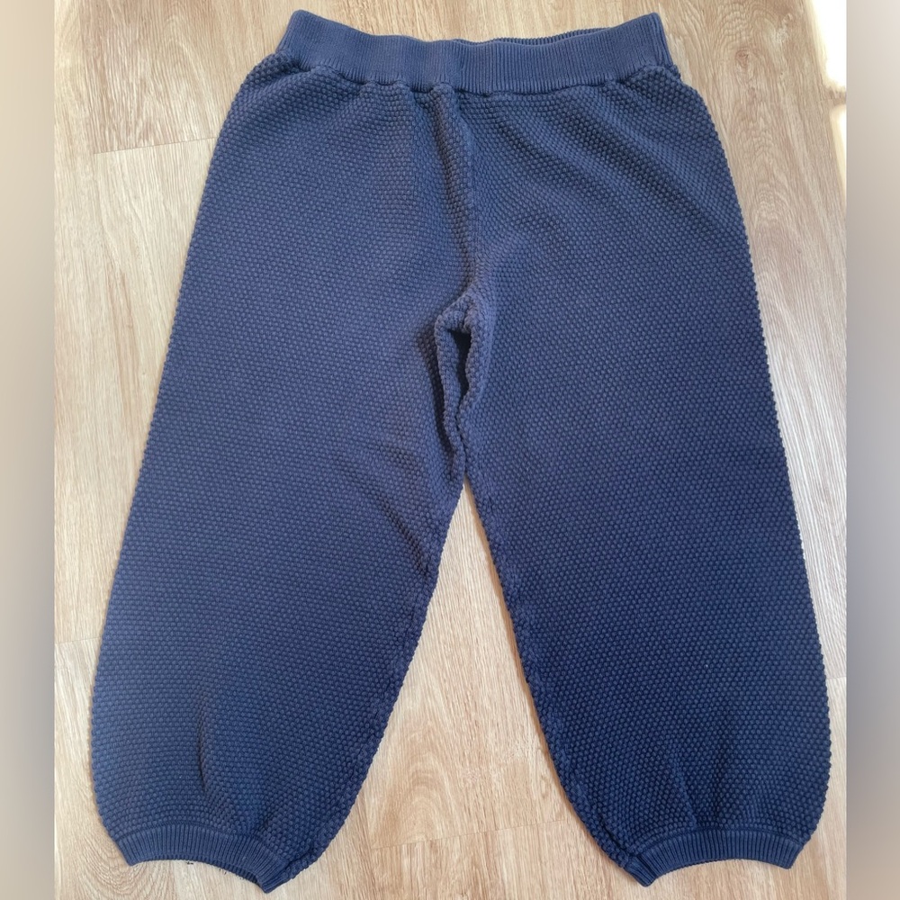 Free People FP Beach Hailee Knit Pants Jogger Balloon Medium navy blue - Picture 3 of 9